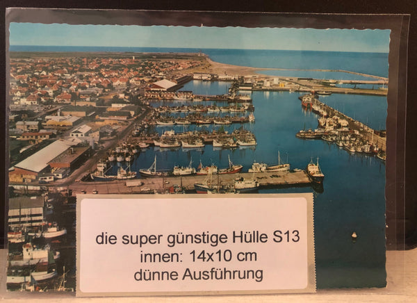 Postkarten Foto Schutzhülle - die Günstige Leichte Hülle S13 mit  IM: 14 x 10 cm